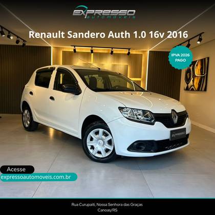 RENAULT SANDERO 1.0 AUTHENTIQUE 16V FLEX 4P MANUAL